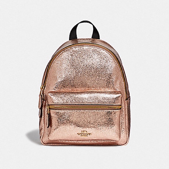 rose gold mini backpack purse